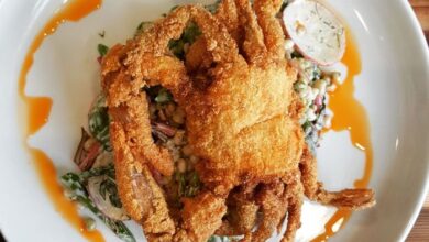 Fried soft shell crab