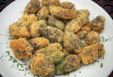 Simple fried morel mushrooms