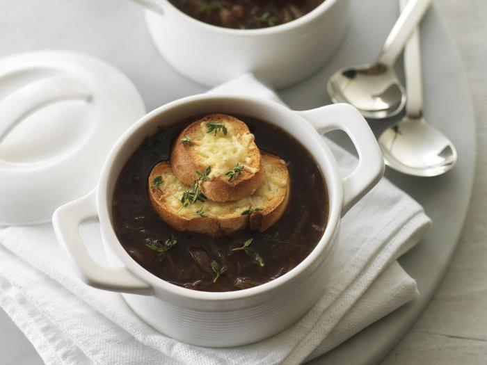 French onion soup with port wine