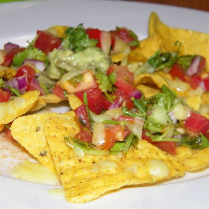 Classic pub style nachos