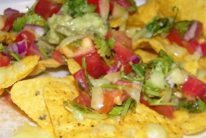 Classic pub style nachos