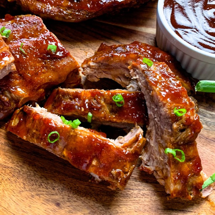 Baked bbq baby back ribs