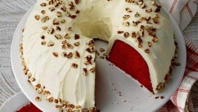 Jans red velvet swirl pound cake