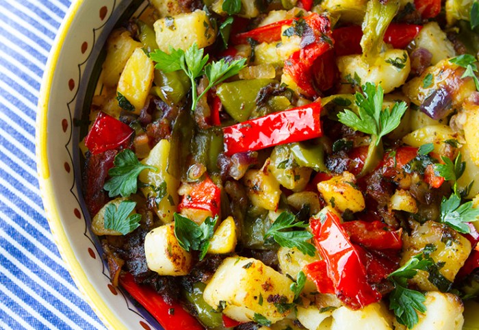 One skillet corned beef hash