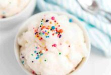 Easy snow ice cream