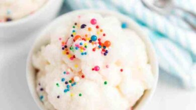 Easy snow ice cream