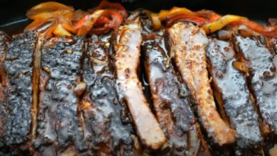 Dutch oven baby back ribs with sauerkraut