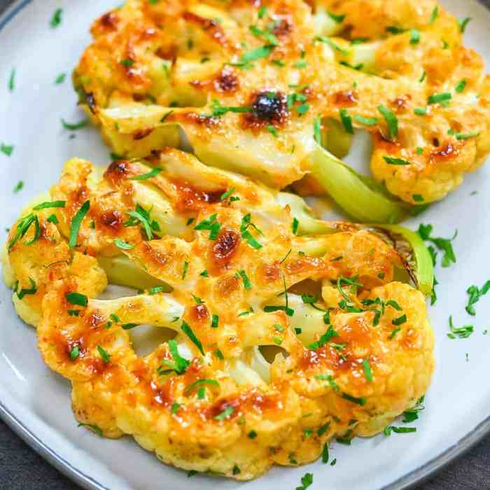 Air fryer vegan buffalo cauliflower