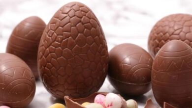 Chocolate covered easter eggs