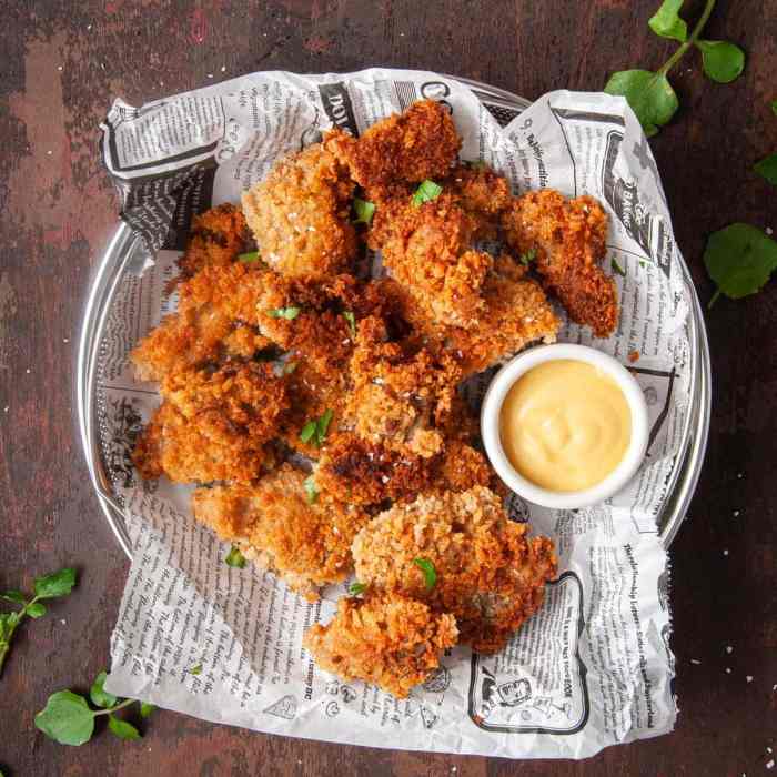 Crispy oyster mushrooms in the air fryer