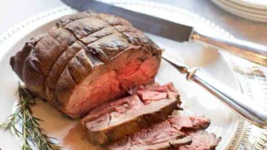 Oven roasted boneless leg of lamb