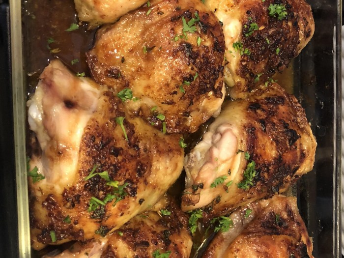 Easy garlic broiled chicken