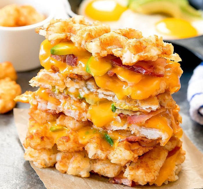 Cheesy bacon tater tots