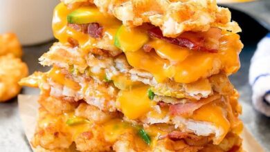 Cheesy bacon tater tots