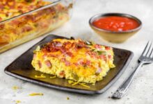 Ham and egg breakfast bake