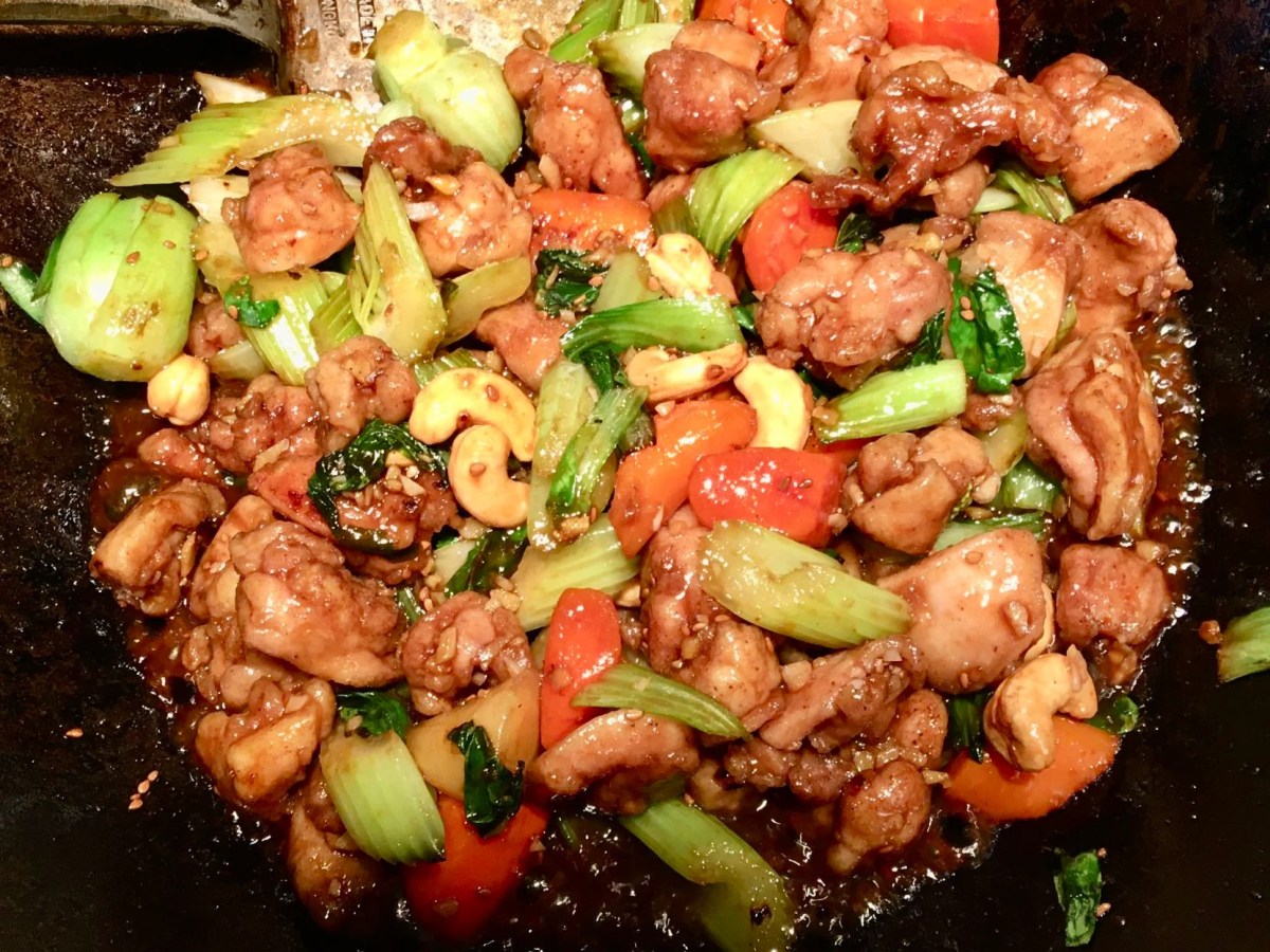 Chicken thigh meat stir fry