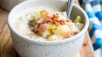 New england clam chowder for two