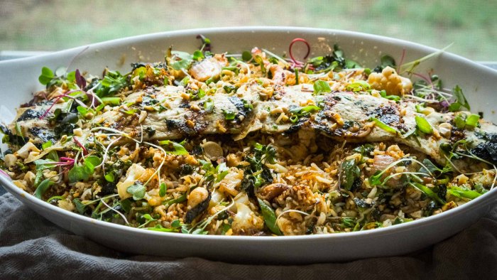 Sheet pan fried rice