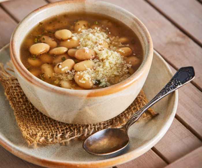 White bean and lamb soup