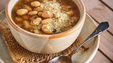 White bean and lamb soup