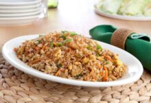 Sheet pan fried rice