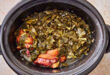 Slow cooker collard greens