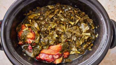 Slow cooker collard greens