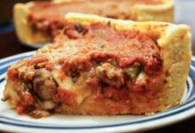 Chicago deep dish pizza