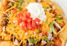 Indian tacos with yeast fry bread