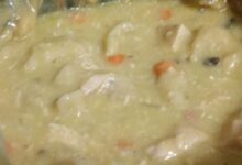 Slow cooker creamy chicken and dumplings