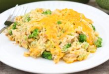 Easy cheesy chicken and rice