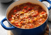 Old fashioned hamburger stew