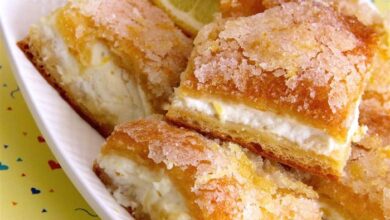 Lemon cream cheese bars
