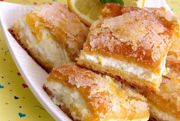 Lemon cream cheese bars