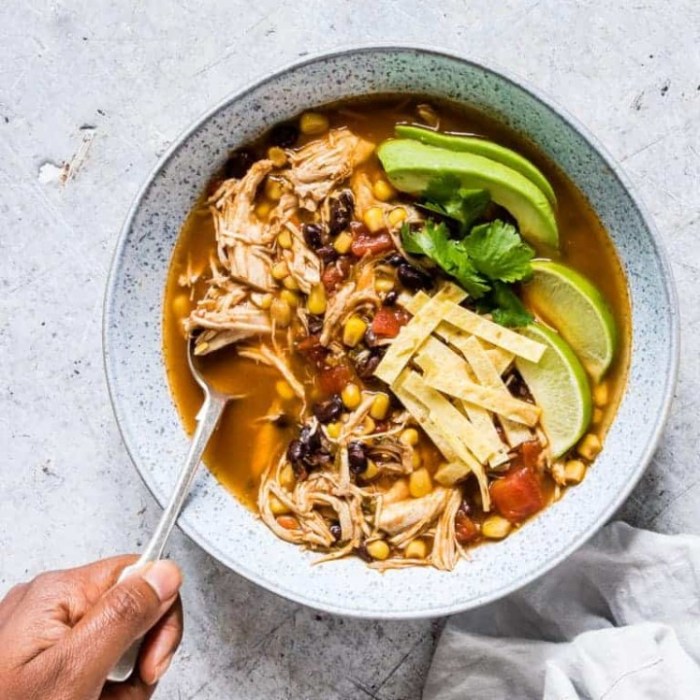 Chicken tortilla soup in the instant pot