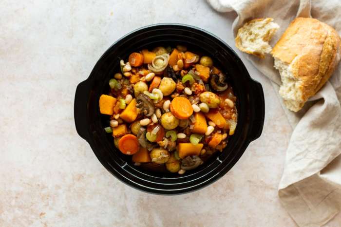 Slow cooker squirrel and veggies