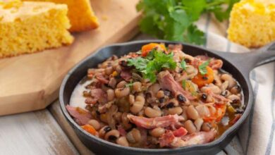 Black eyed peas and ham hocks