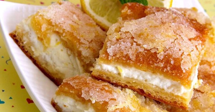 Lemon cream cheese bars