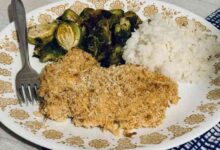 Honey mustard thighs creamy garlic mashed butter