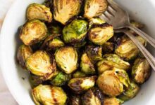 Simple air fryer brussels sprouts