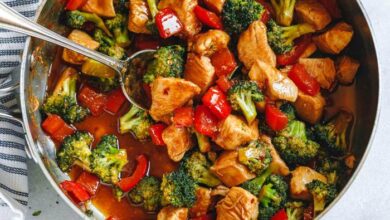 Broccoli and rice stir fry