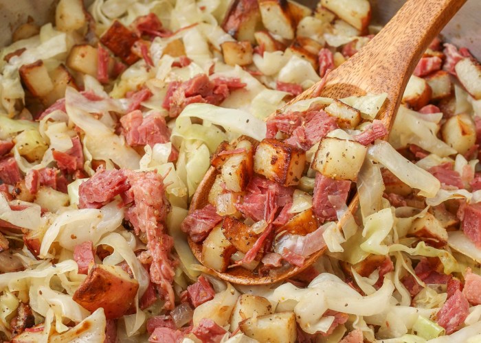 Classic irish boiled dinner