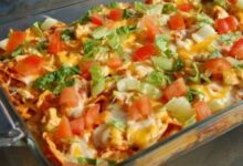 Doritos chicken cheese casserole