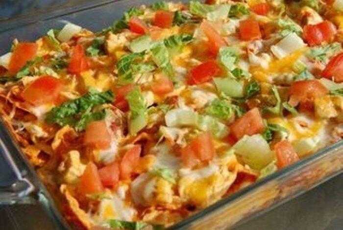 Doritos chicken cheese casserole
