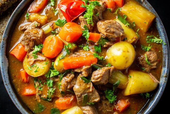 Angels old fashioned beef stew