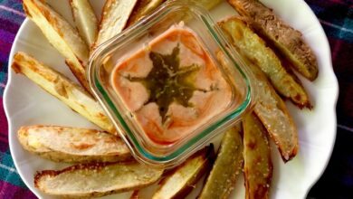 Air fryer baked potatoes