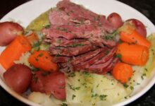 Classic irish boiled dinner