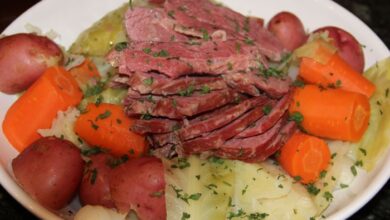 Classic irish boiled dinner