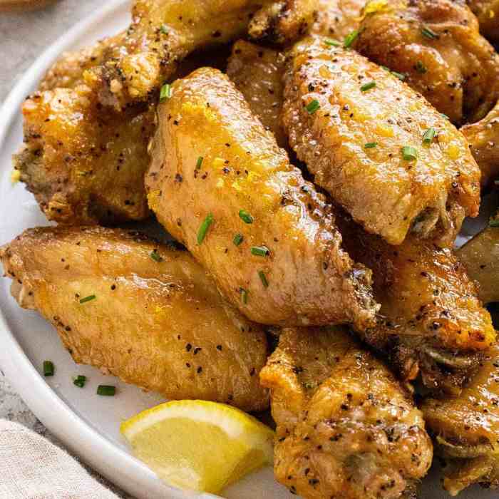 Easy lemon pepper chicken wings