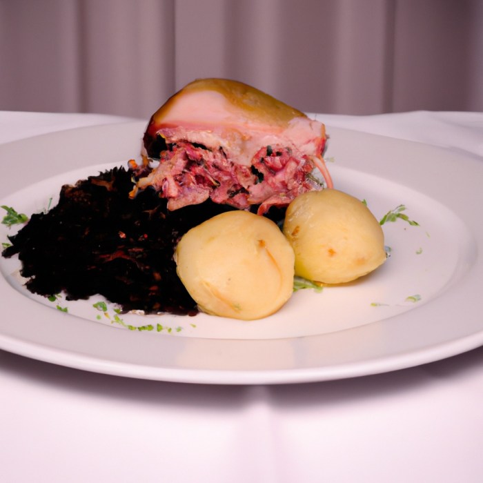 Dots ham cabbage and potatoes